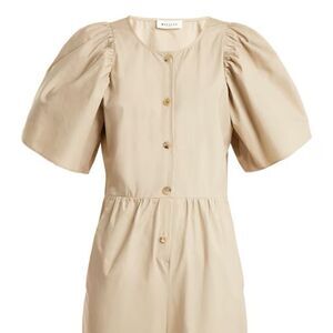 Masscob • Poplin puff sleeve jumpsuit